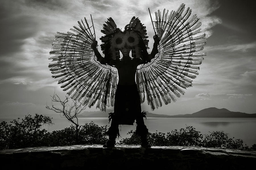 Aztec Dancer Photograph - Aztec Dancer on Mezcala Island by Dane Strom