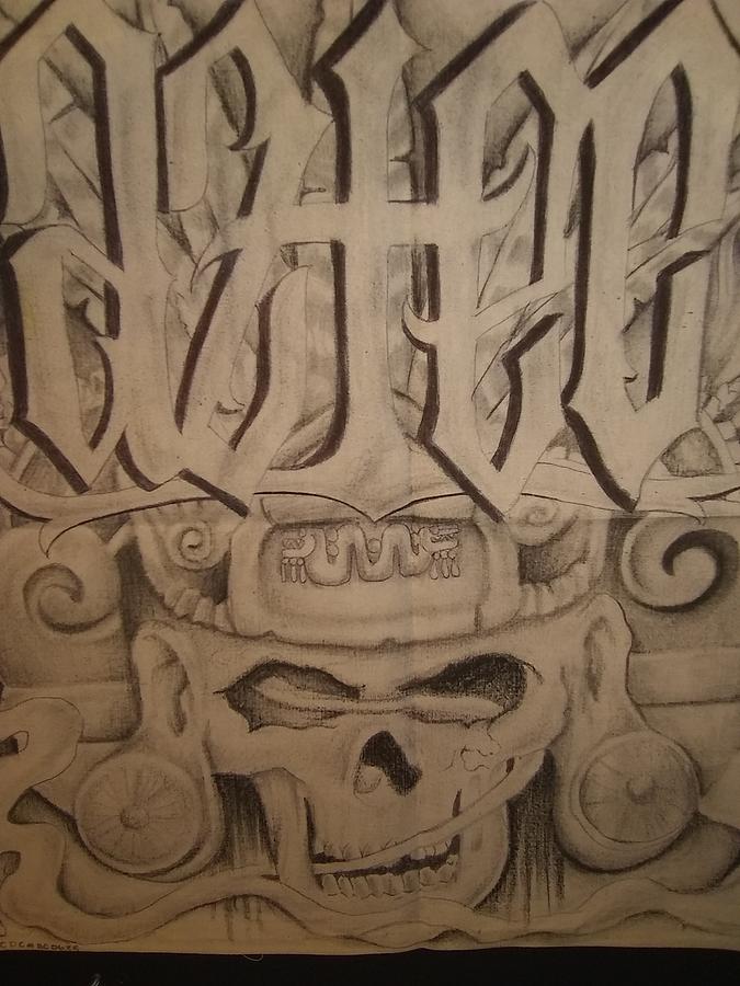 Aztec drawing Drawing by Terry Saputra