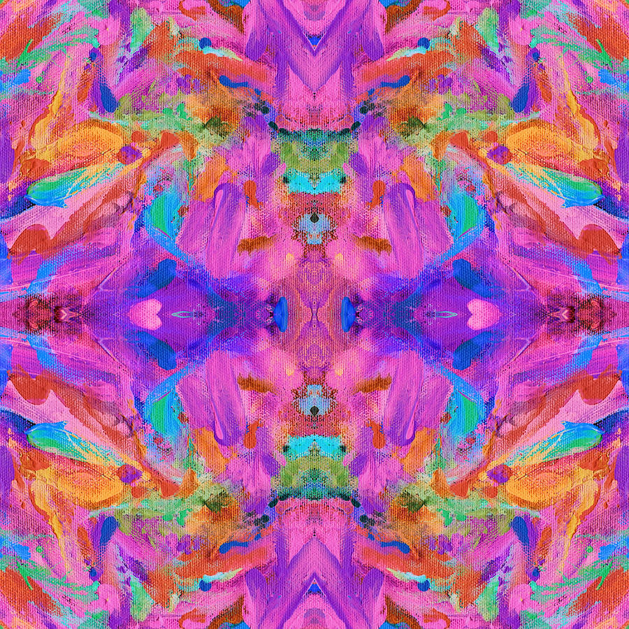 Grateful Dead Digital Art - Aztec Kaleidoscope - pattern 010 by Julie Turner
