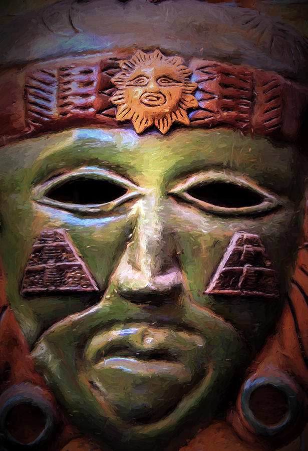 Mayan Photograph - Aztec Mask by Marcia Colelli