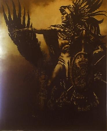 Eagle Painting - Aztec Warrior by Ashley Lane