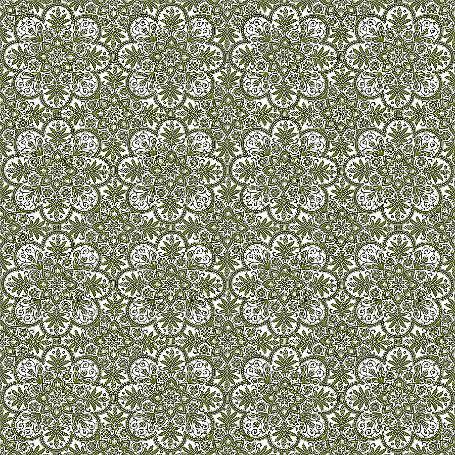 Azulejo Floral Pattern - 33 Photograph by AM FineArtPrints