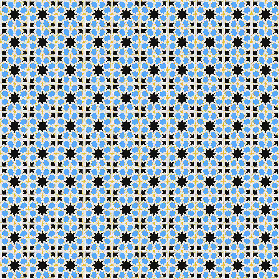 Azulejo, Geometric Pattern - 01 Photograph by AM FineArtPrints
