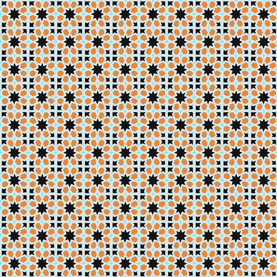 Azulejo, Geometric Pattern - 03 Photograph by AM FineArtPrints