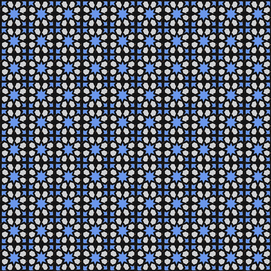 Azulejo, Geometric Pattern - 09 Painting by AM FineArtPrints