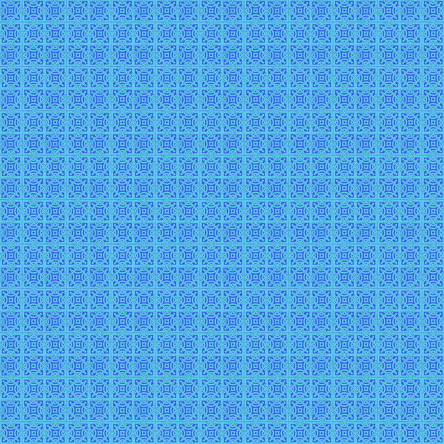 Azulejo, Geometric Pattern - 16 Digital Art by AM FineArtPrints