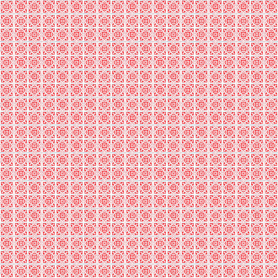 Azulejo, Geometric Pattern - 20 Digital Art by AM FineArtPrints