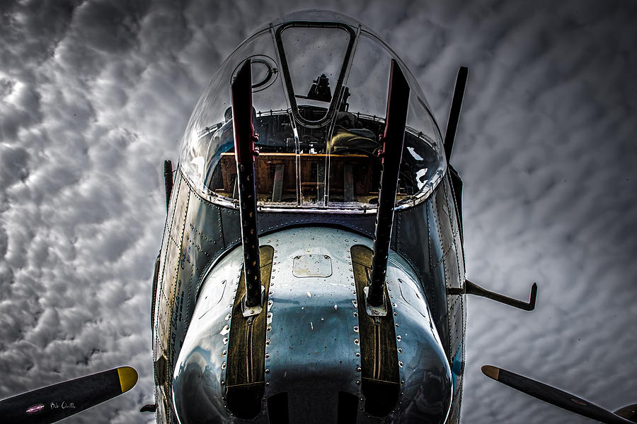 Airplane Photograph - B-17 Flying Fortress Nose Turret  by Bob Orsillo