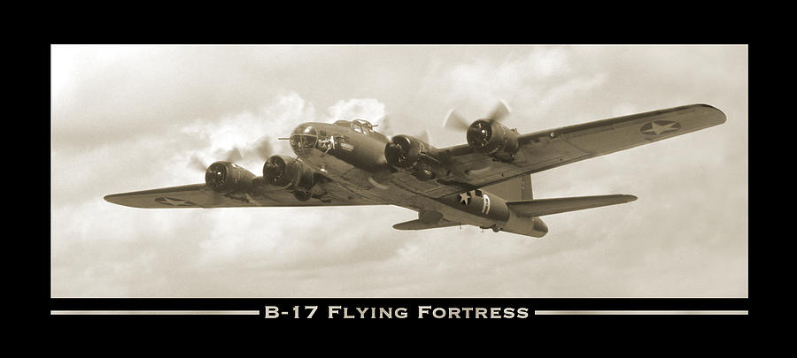 B-17 Flying Fortress Show Print Photograph by Mike McGlothlen