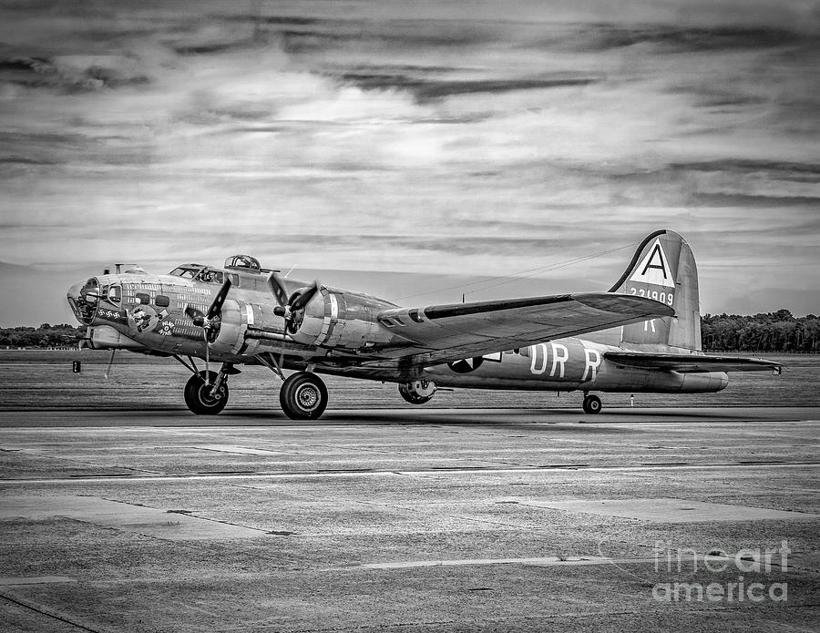 B-17 on the Runway Photograph by Nick Zelinsky Jr