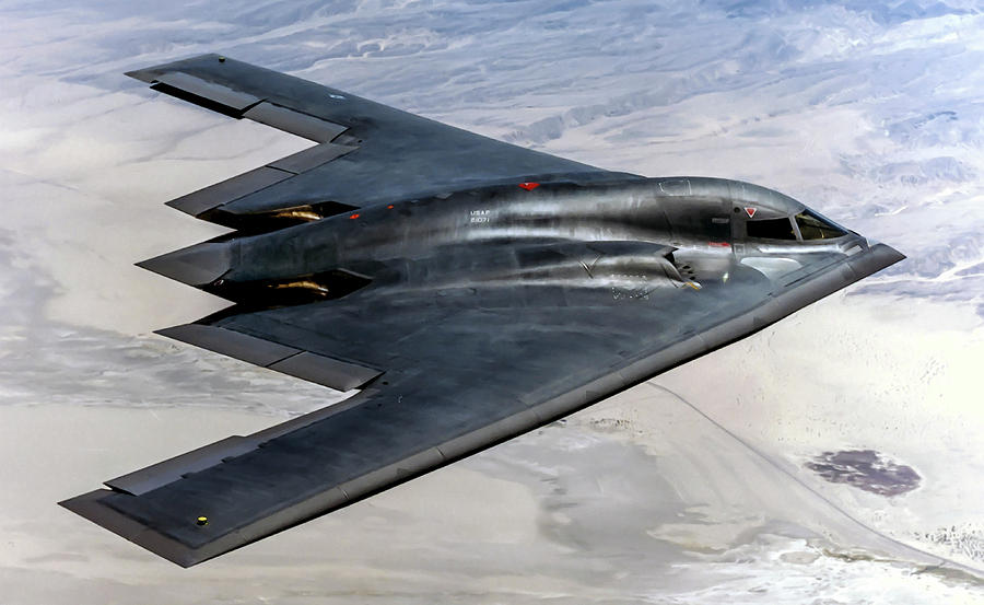 Airplane Photograph - B-2 Spirit - Stealth Bomber by Steve Whitham