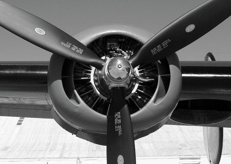 B-24 Engine Photograph by Robert Wilder Jr