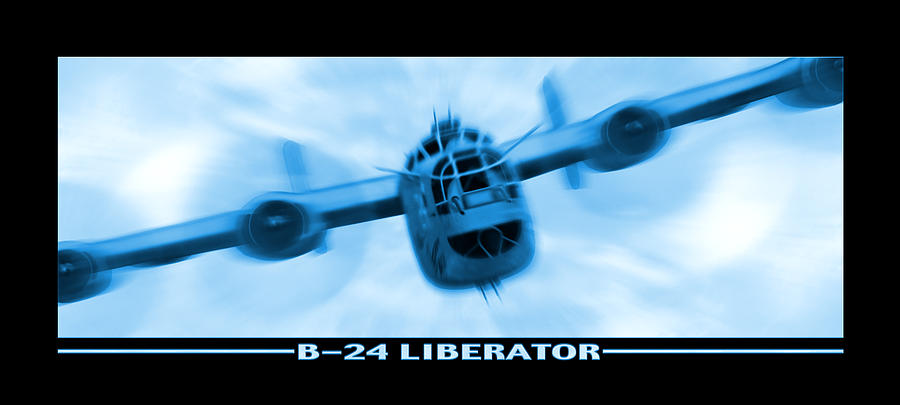 Airplane Photograph - B-24 Liberator by Mike McGlothlen