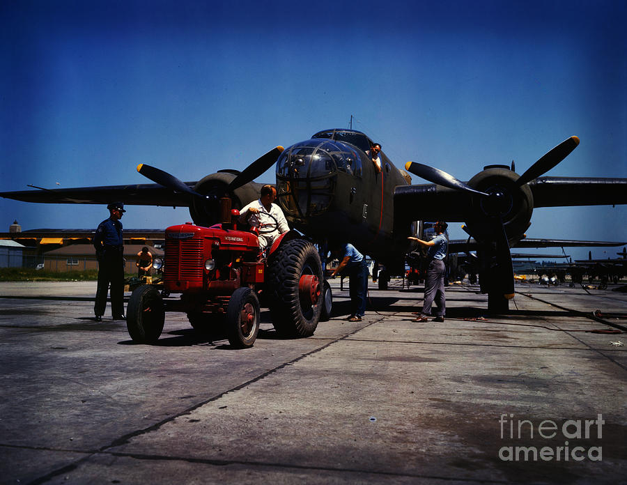 B-25 bomber planes Painting by Celestial Images