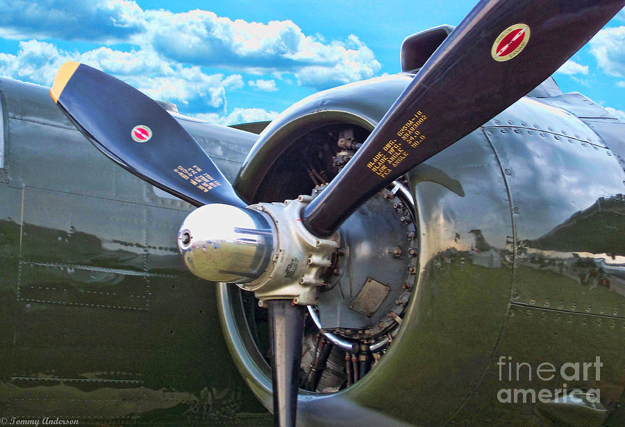 B-25 Engine Photograph By Tommy Anderson - Pixels