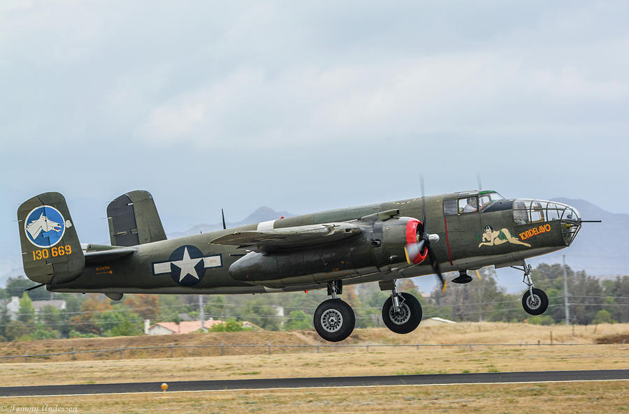 April 2016 Photograph - B-25 Mitchell Tondelayo by Tommy Anderson
