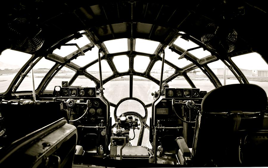 B-29 Bomber Cockpit Photograph by Amy McDaniel