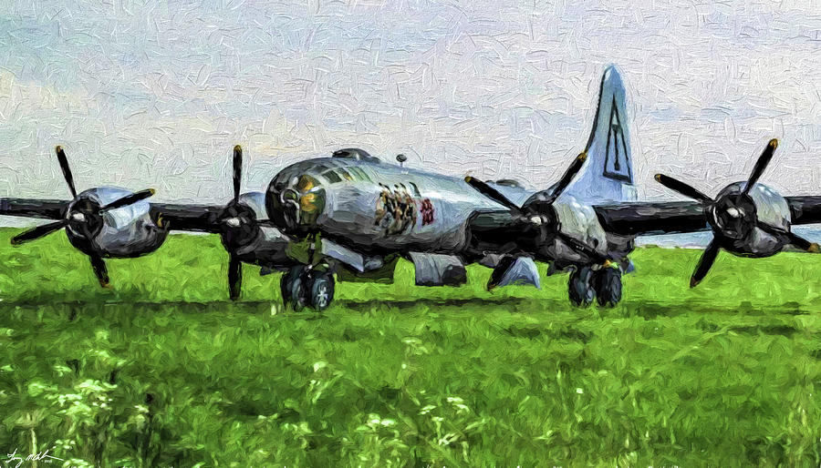 B-29 Jacks Hack - Oil Digital Art