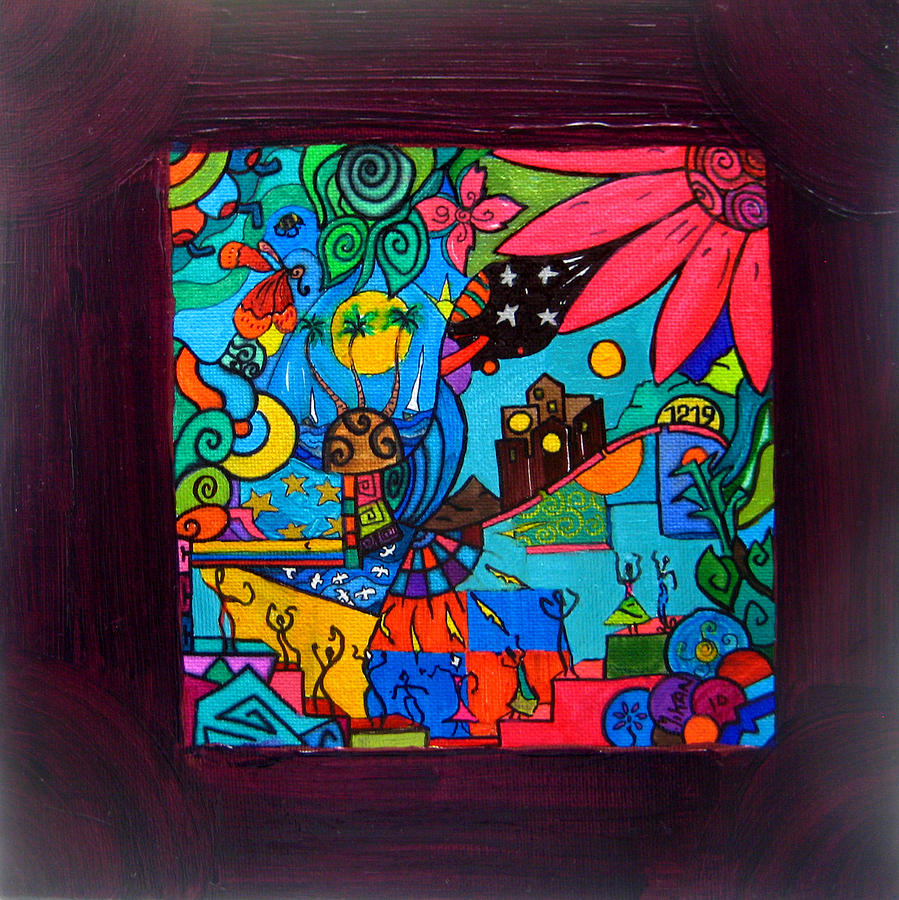 Flower Painting - B 3 by MikAn sArt Flower Painting - B 3 by MikAn sArt