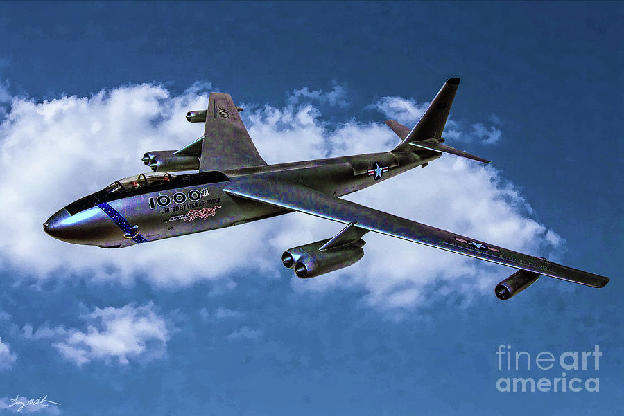B-47 Stratojet - Oil Digital Art by Tommy Anderson