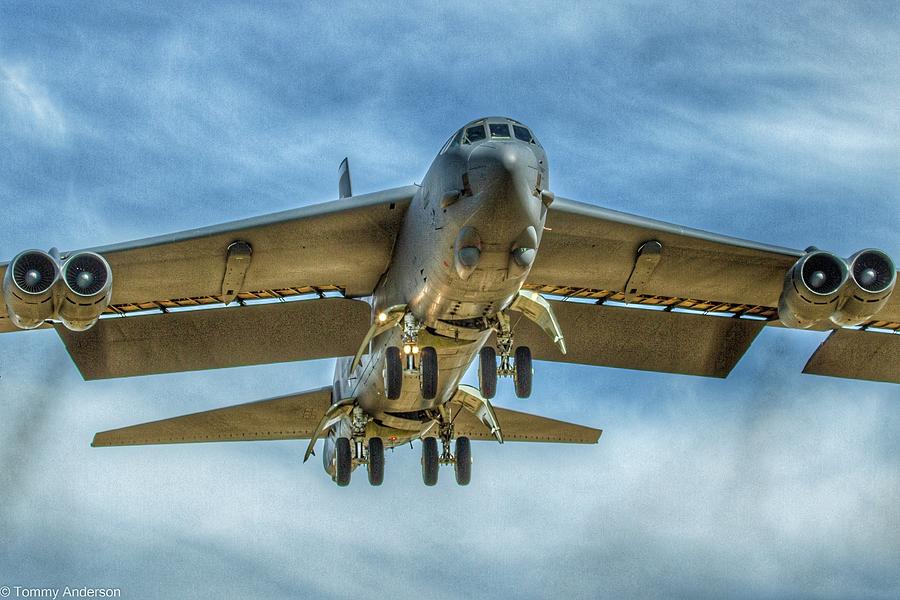 B-52 Departure Color Photograph by Tommy Anderson