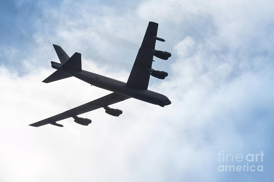 B-52 Flyover Photograph by Lawrence Burry
