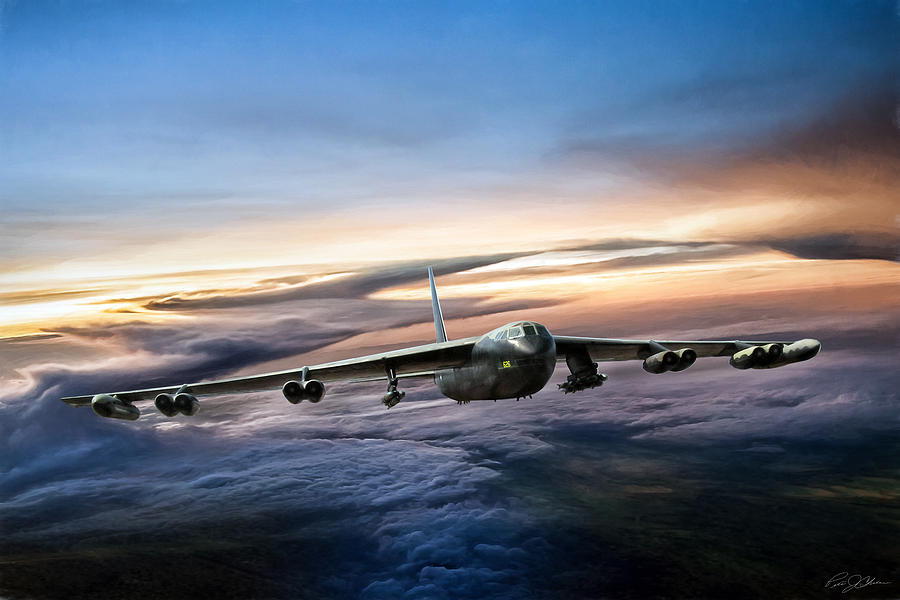 B-52 Inbound Digital Art by Peter Chilelli