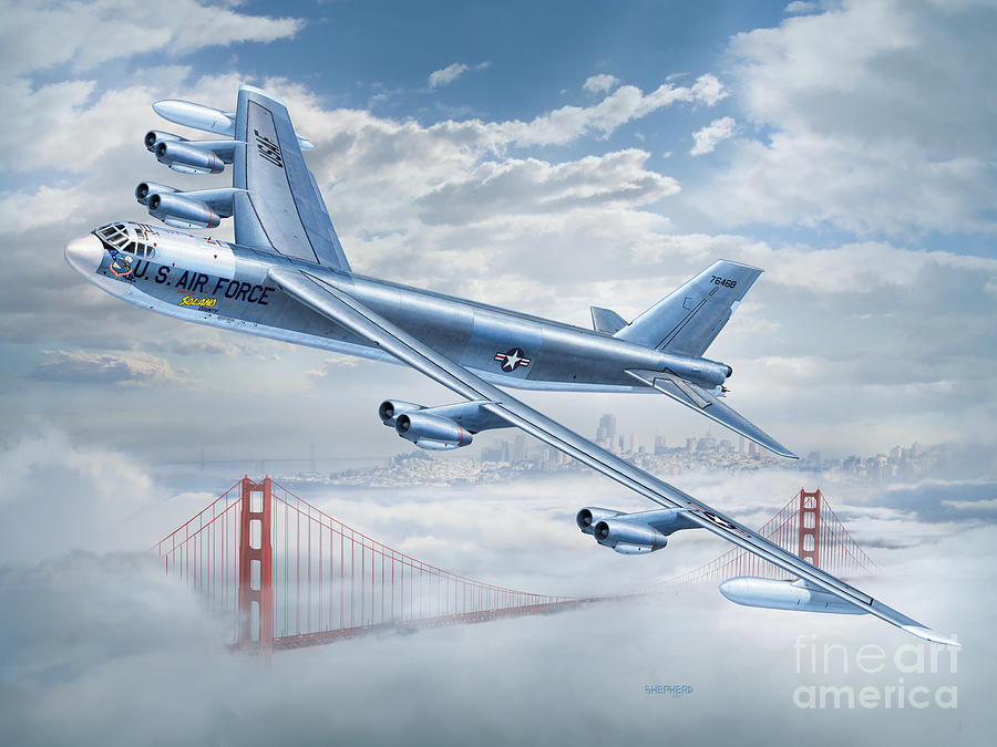 B-52 Stratofortress The Spirit of Solano County Digital Art by Stu Shepherd