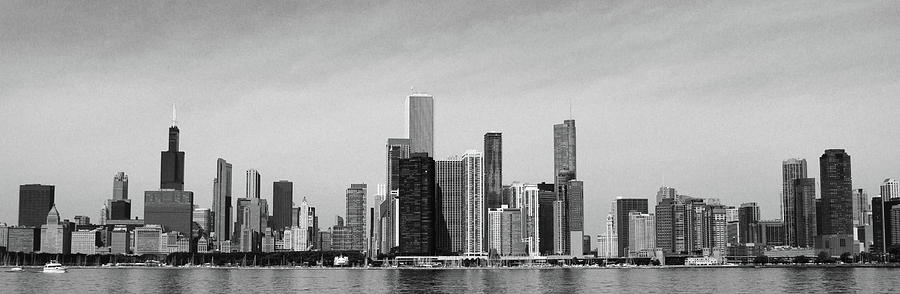 B And W Skyline Photograph by D Plinth