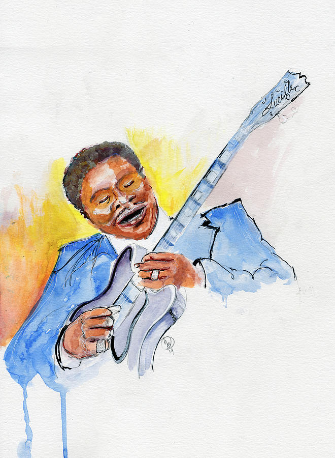 B. B. KIng Painting by Howard Barry