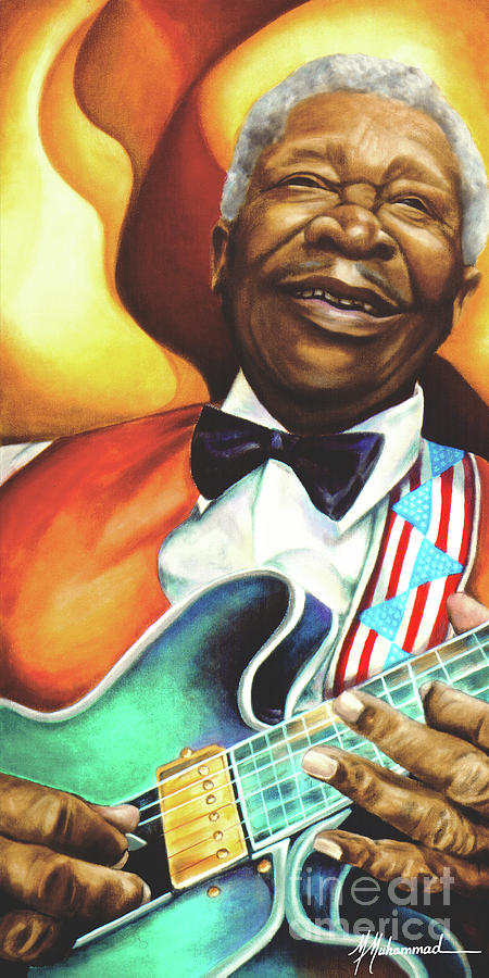 Musical Painting - B. B. King by Marcella Muhammad Musical Painting - B. B. King by Marcella Muhammad