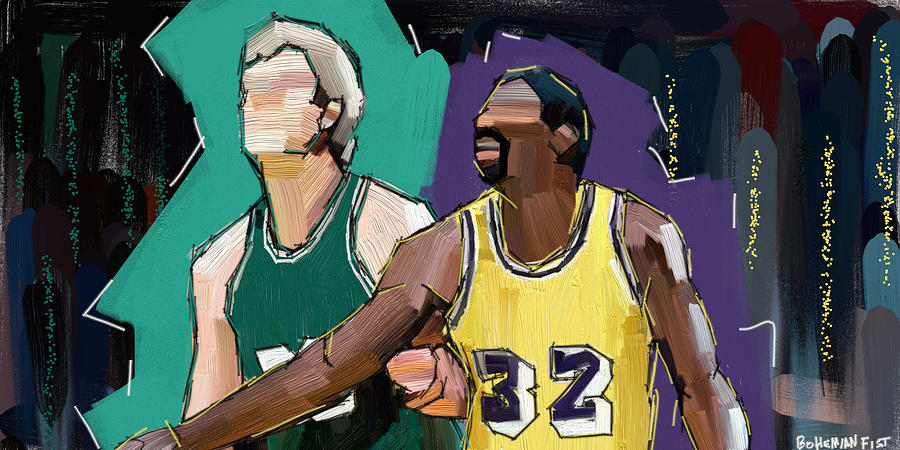 Basketball Digital Art - B-Ball Legends #1 by DeVaughn Woods
