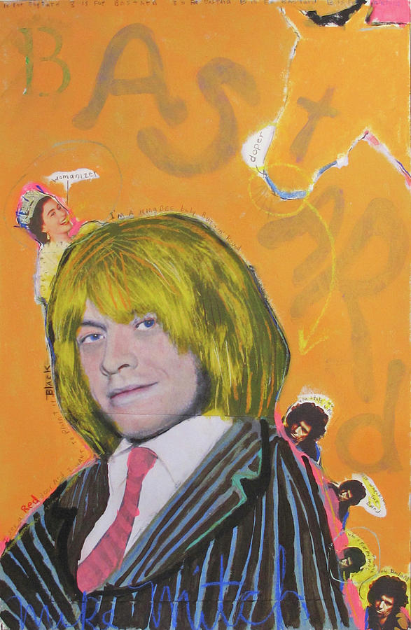 The Rolling Stones Painting - B is for Bastard by Mike  Mitch