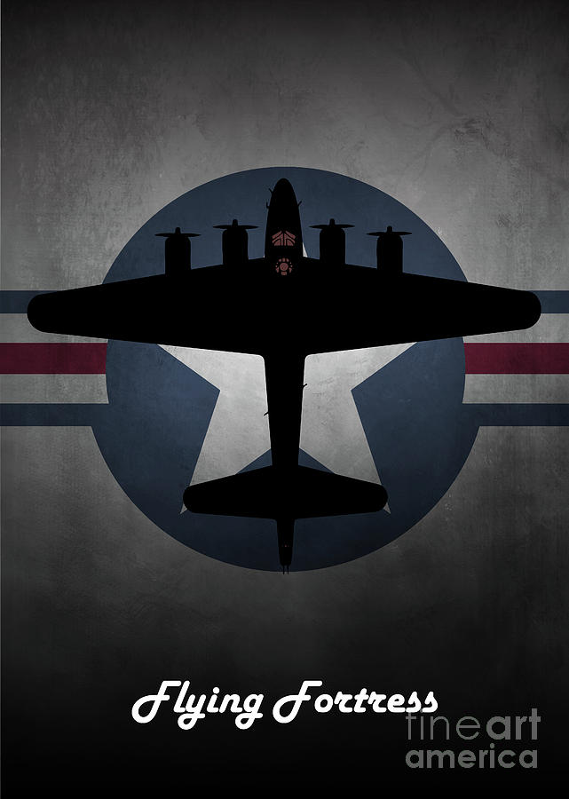 B17 Digital Art - B17 Flying Fortress USAAC by Airpower Art
