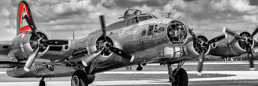 B17 Red Tail Photograph by Chris Smith