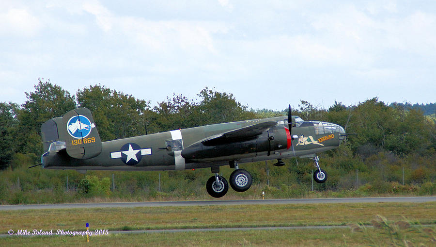 B24 Bomber Takeoff Photograph by Mike Poland - Pixels
