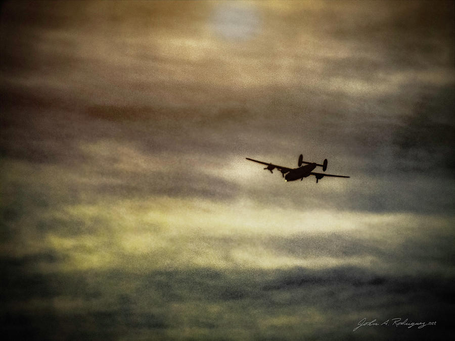 B24 in Flight by John A Rodriguez B24 in Flight by John A Rodriguez