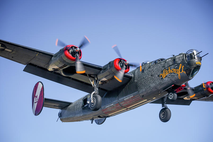 B24 Liberator Landing at Livermore Photograph by John King - Fine Art