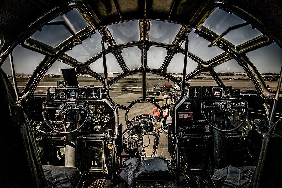 B29 Superfortress Fifi Cockpit View Photograph by Chris Lord