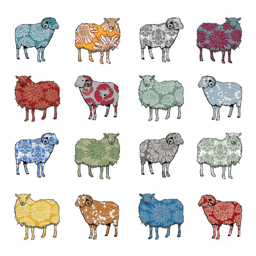 Sheep Digital Art - Baa Humbug by Sarah Hough