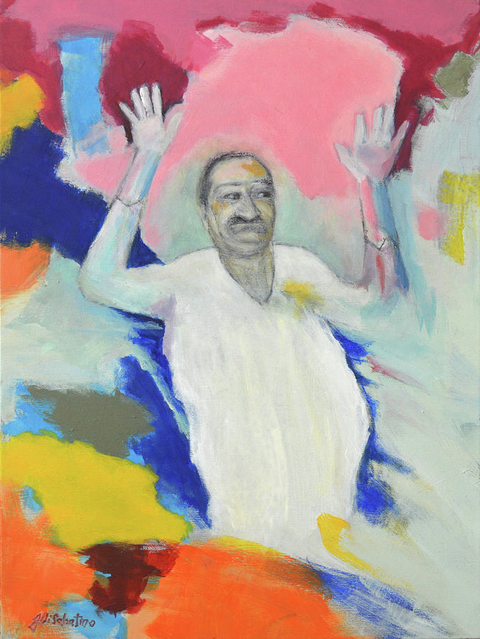 Baba Gestures Painting by Joe DiSabatino