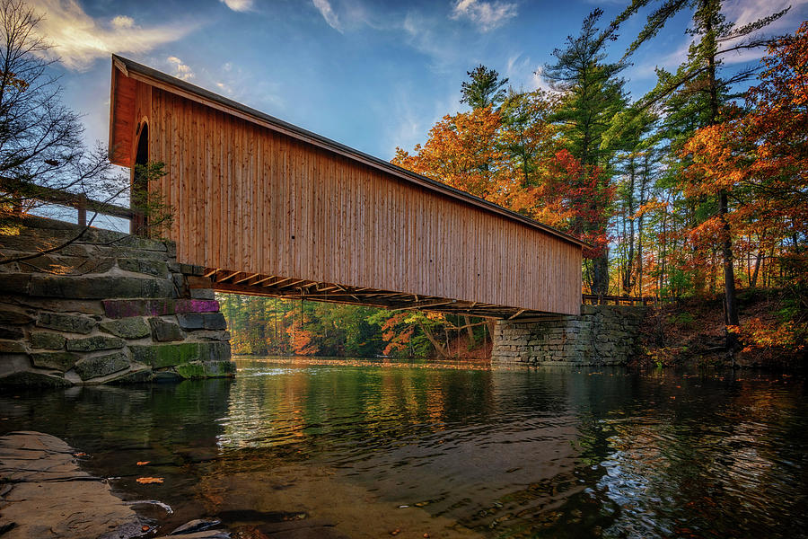Fall Photograph - Babbs Bridge by Rick Berk