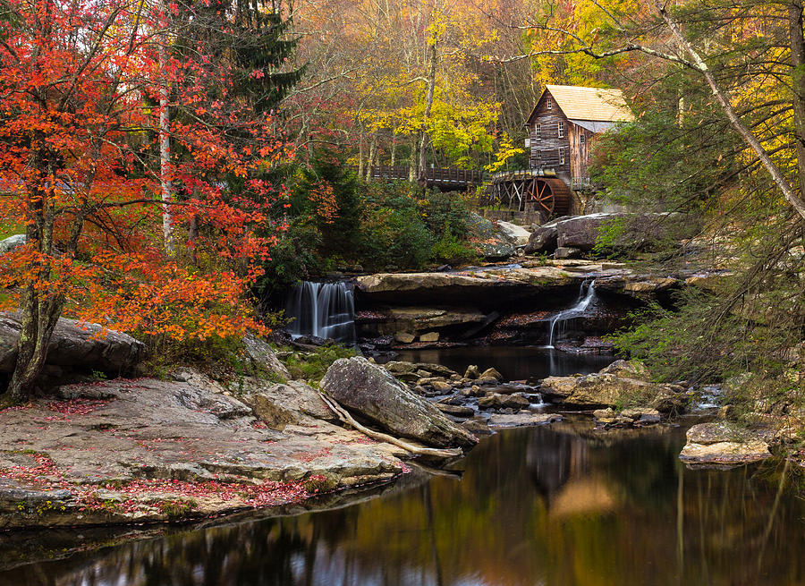 Babcock Beauty- Glade Creek Grist Mill Photograph by Justin Costner ...