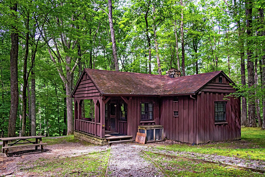 Babcock State Park Cabin - West Virginia Photograph by Steve Harrington
