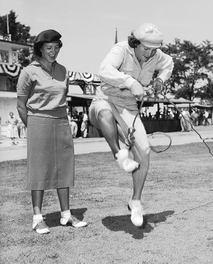 Babe Didrikson Antics Photograph by Underwood Archives