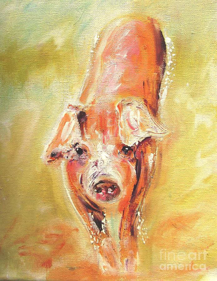 Babe Painting by Mary Cahalan Lee - aka PIXI