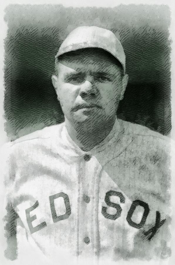 Babe Ruth, Baseball Player Painting