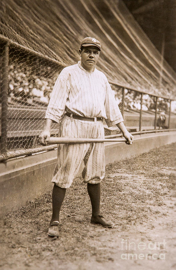 Babe Ruth Photograph - Babe Ruth on Deck by Jon Neidert