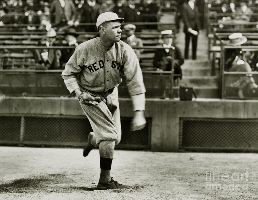 Babe Ruth Pitching Photograph by Jon Neidert