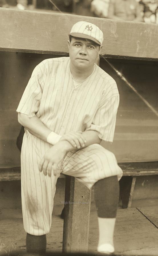 Babe Ruth Photograph - Babe Ruth Posing by Padre Art